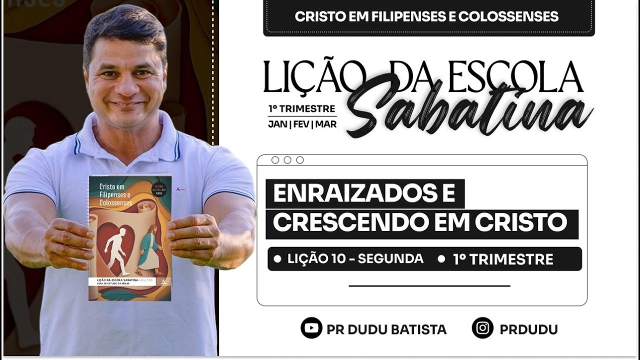 Lição da  Escola Sabatina ADULTOS , Segunda 02/03/26  