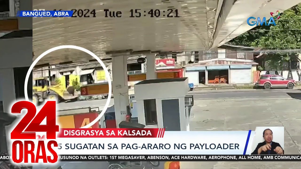 24 Oras: (Part 2) Nang-ararong payloader sa Abra; Panukalang magtatakda ng Maritime Zones;..., atbp.