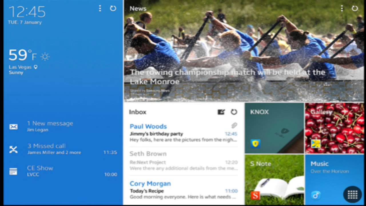 Samsung Galaxy S5 Software Leaked - (New TouchWiz Magazine UI)
