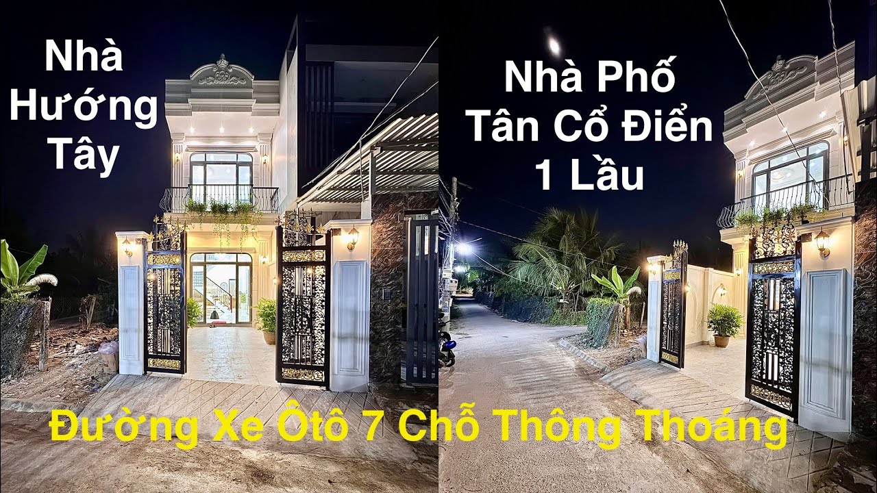 🏠NHÀ PHỐ 1 LẦU TÂN CỔ ĐIỂN ĐƯỜNG ÔTÔ- GẦN QUẢNG TRƯỜNG MỸ THO📐Diện tích: 4x23,5m hoàn công chủ quyền