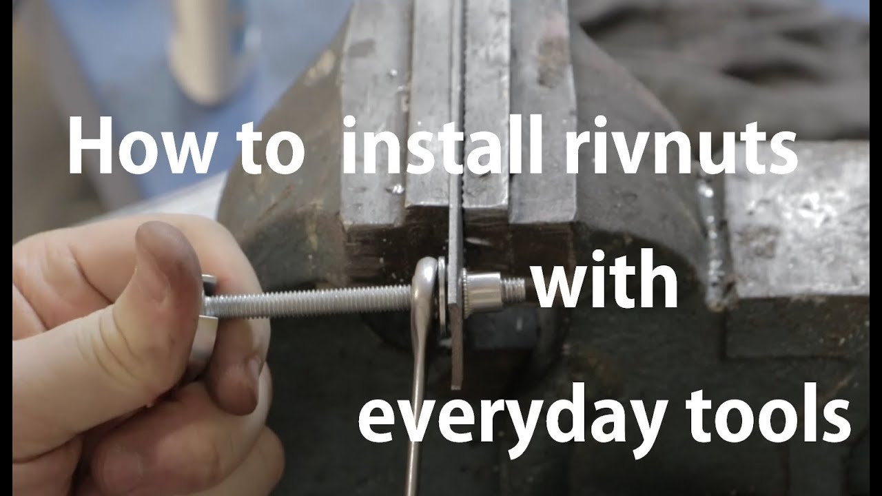 How to install a rivnut without a dedicated tool.