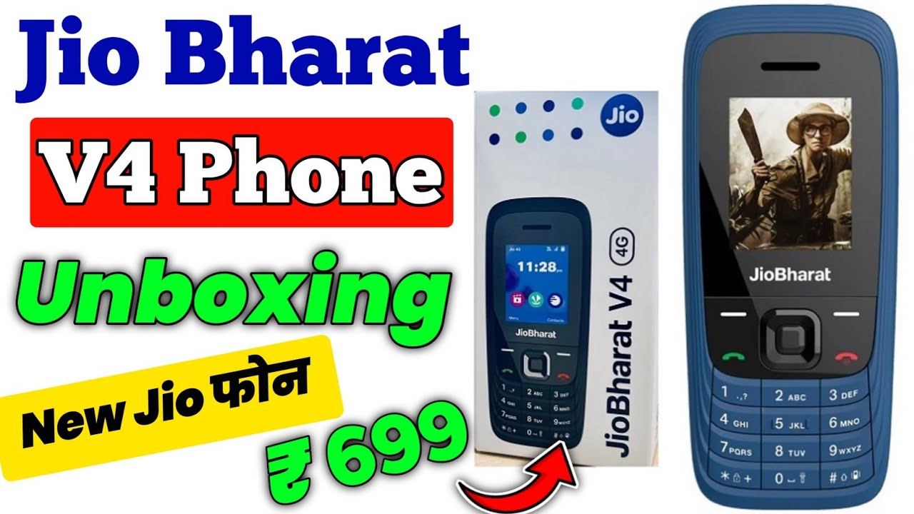 Jio Bharat V4 4G Keypad Phone Unboxing and Review under ₹ 699/-