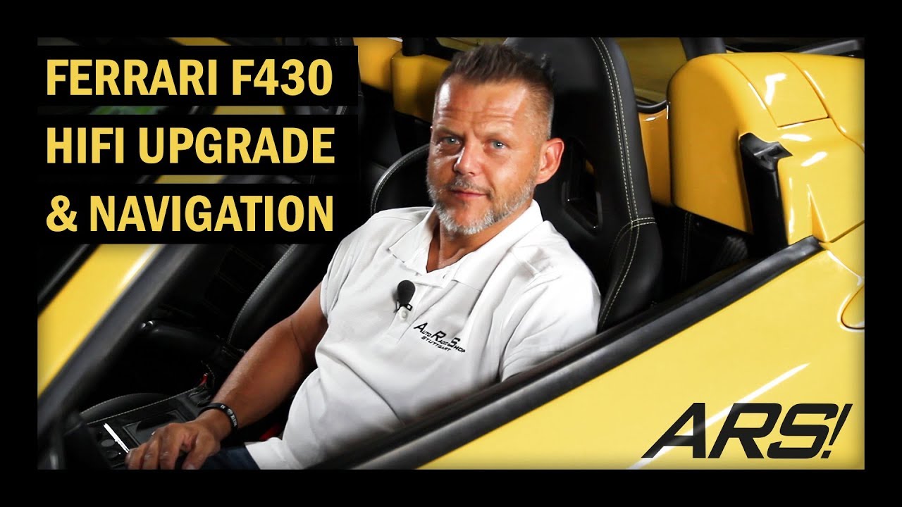 FERRARI F430 Hifi Upgrade mit neuen Lautsprechern, Subwoofer, Mosconi DSP und Navi