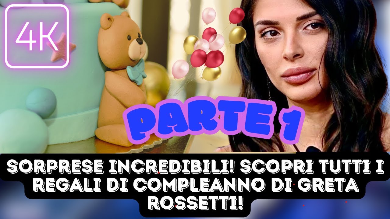 Sorprese incredibili! Scopri tutti i regali di compleanno di Greta Rossetti!