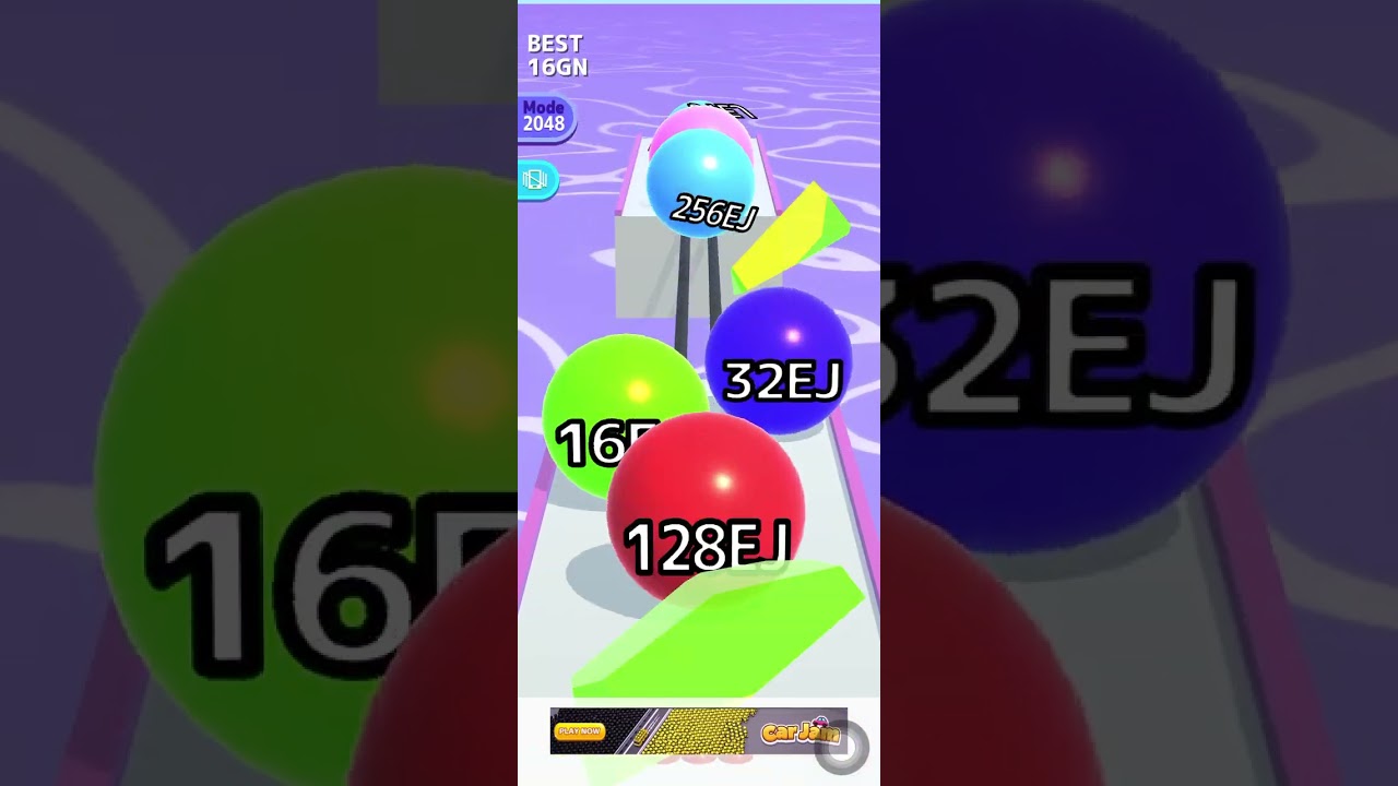 Full video new record 4096AG to 64^G ball run 2048 infinity