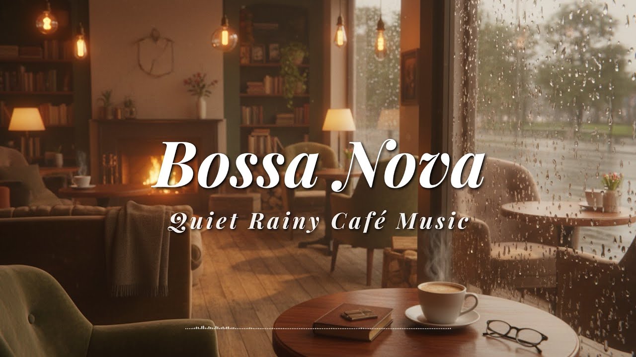 Bossa Nova with Rain Sounds - Cozy Forest Café Ambience for Deep Focus