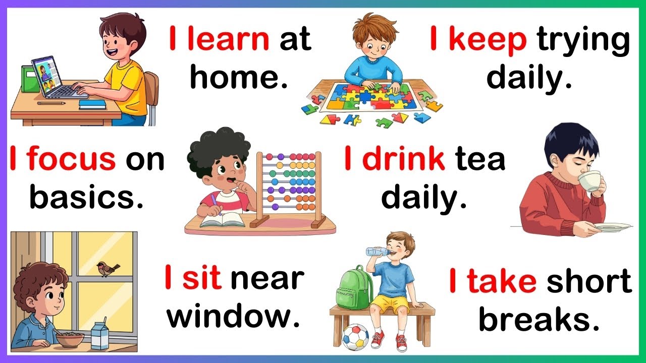 ​​100 Common Daily English Sentences , Improve English Speaking Practice , Speak English for Kids