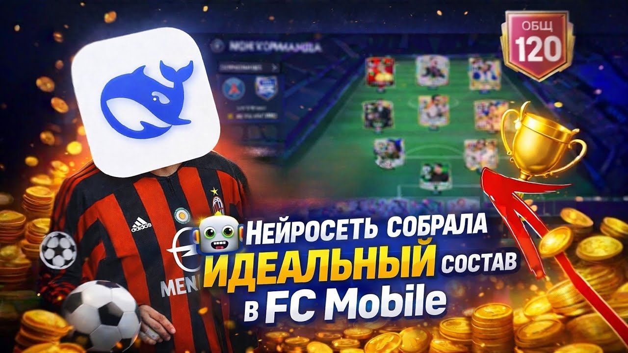 🤖 Нейросеть собрала ИДЕАЛЬНЫЙ состав в FC Mobile — ты офигеешь