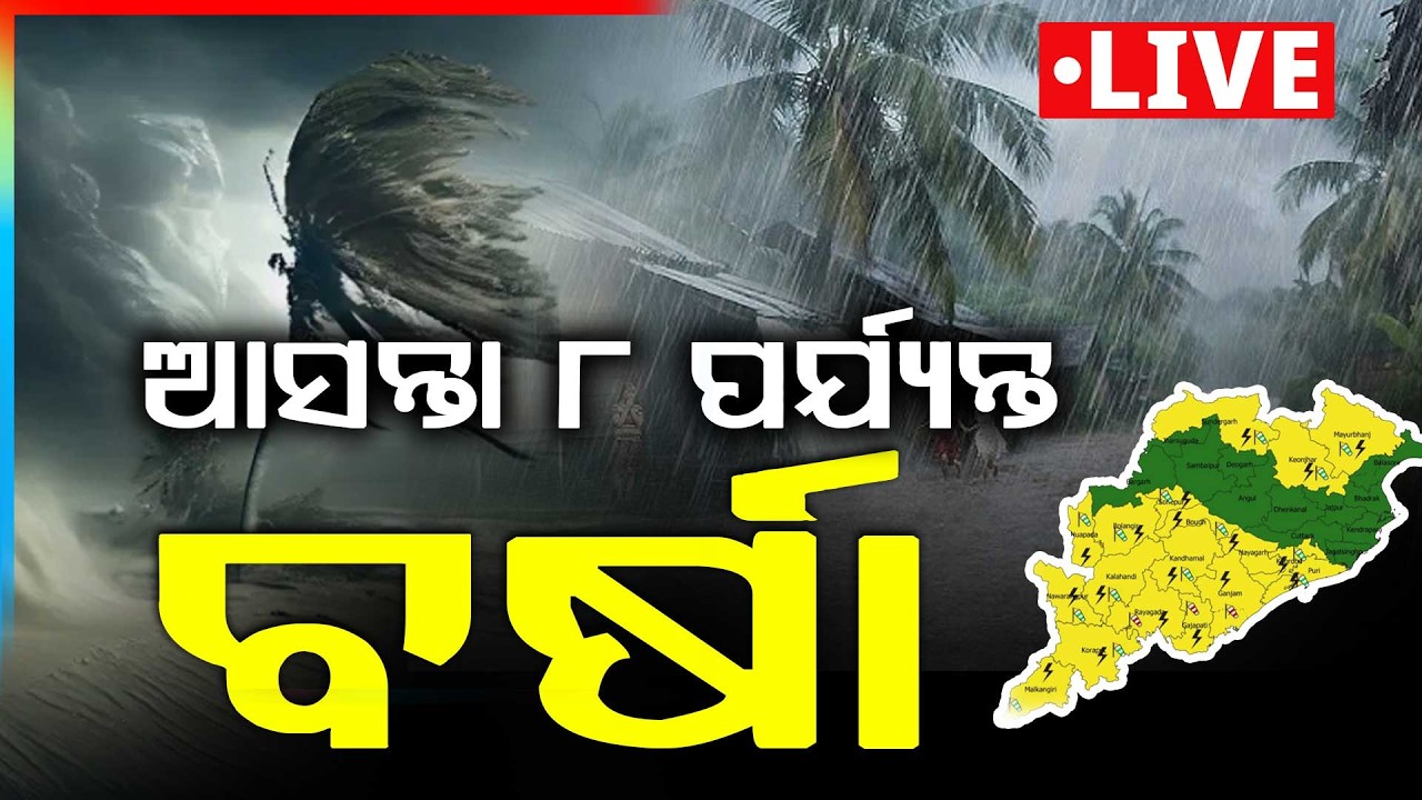 🔴Live | ଆସନ୍ତା ୮ ପର୍ଯ୍ୟନ୍ତ ବର୍ଷା | Heavy Rain Alert in Odisha | Weather Update | Odisha | Argus News