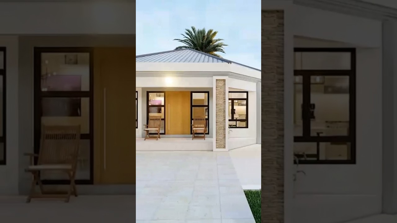 8 Corner Small house design. #housedesignidea #houseexteriordesign #smallhousedesign