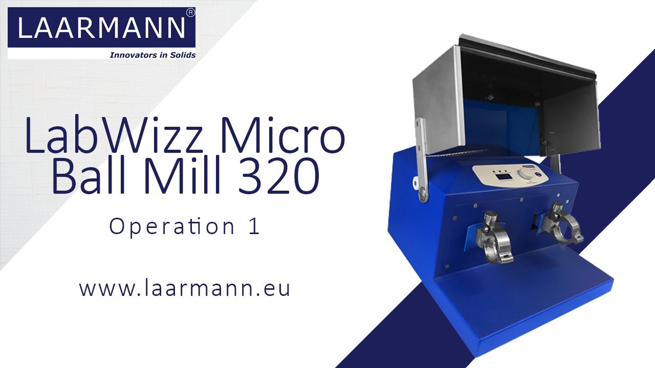 LabWizz Micro Ball Mill 320 - Operation 1