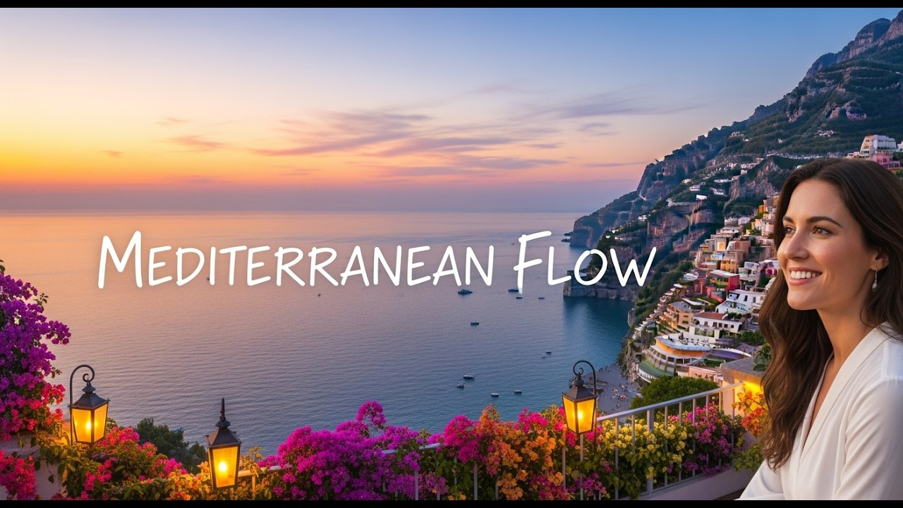 Santorini New Year Romance  Romantic Mediterranean Guitar Chill
