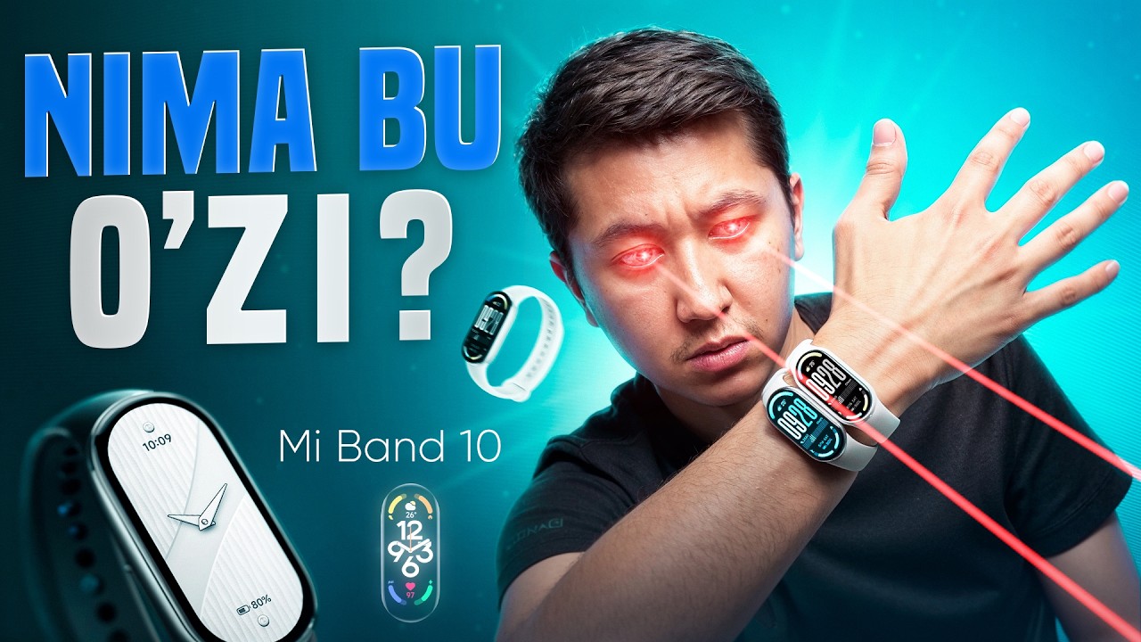 Xiaomi Smart Band 10 to'liq obzor o'zbek tilida