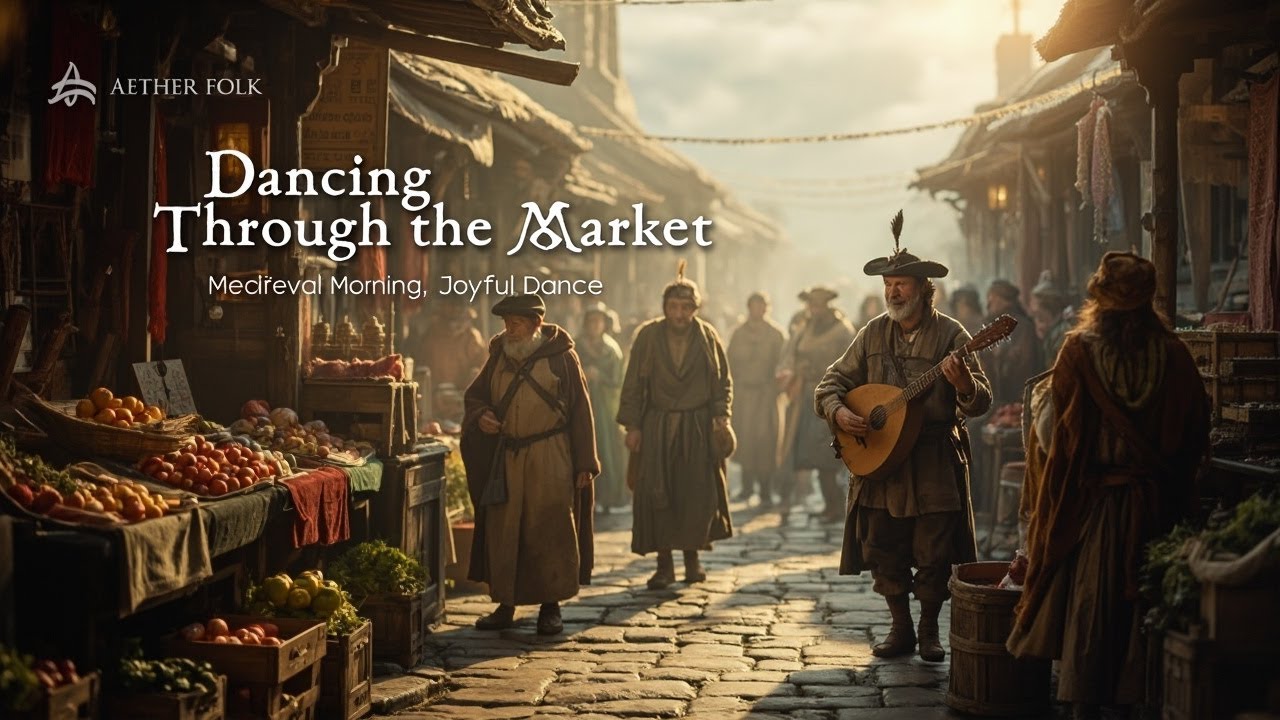 🛍️ Morning Market Dance 🎶 | Aether Folk's Chill Medieval Ambience for a Serene Start 🌅