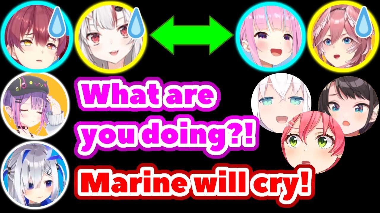 Aqua Swaps Teams w/ Ayame, Surprising Everyone【ENG Sub / Hololive】
