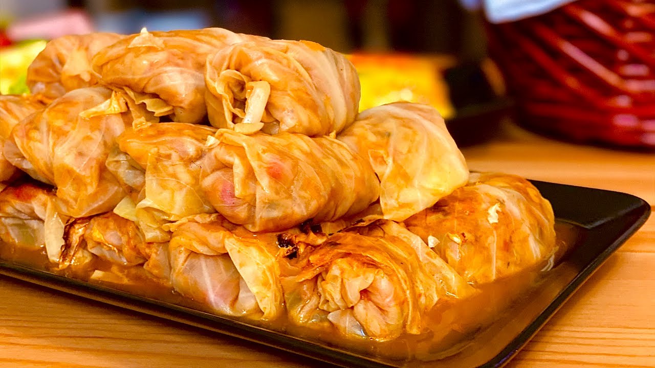 Romanian Vegetarian Cabbage Rolls - Sarmale de post 🇹🇩