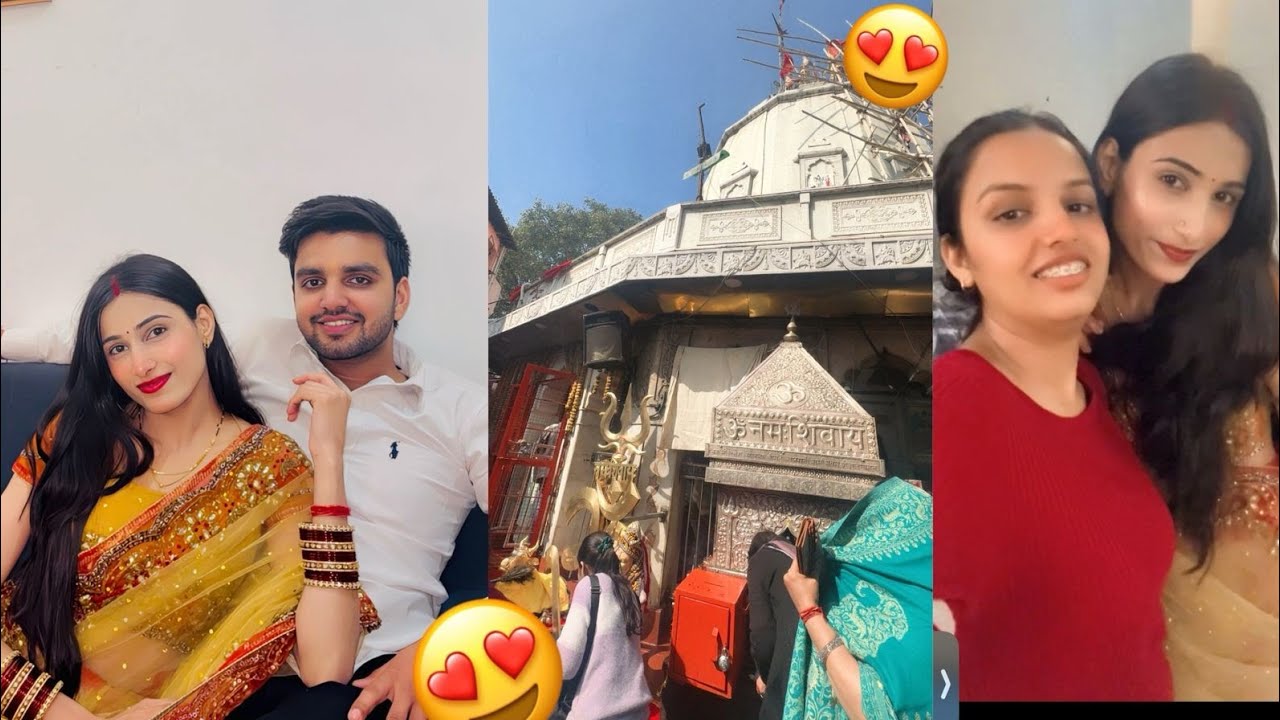 Tanu ne phni apni saas ki saree❤️😍| tanu or mai gye kalkaji mandir 🙏