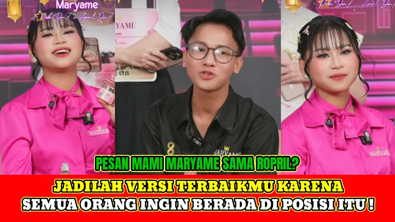 PART 2| DETIK-DETIK❗️PESAN MAMI MARYAME SAMA ROPRIL BIKIN NETIZEN RESPEK‼️