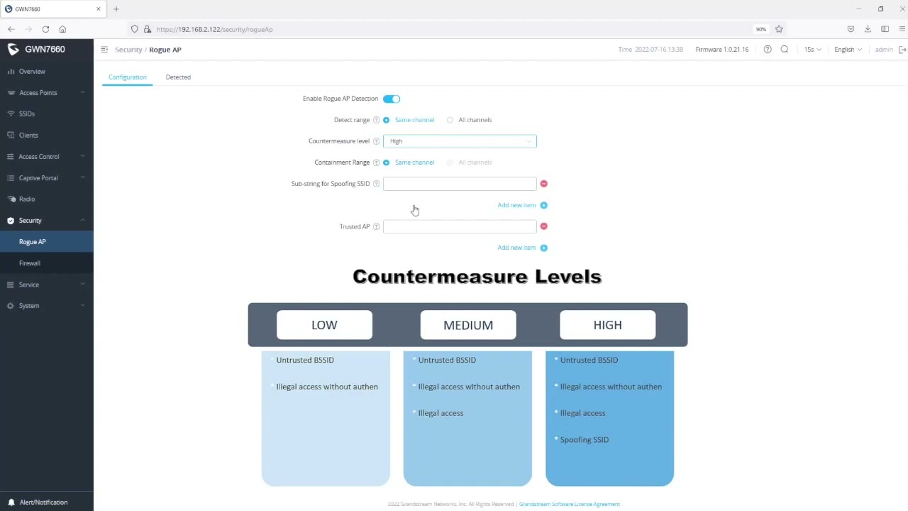 Grandstream - Video Guide for Rogue AP Detection - GWN Series