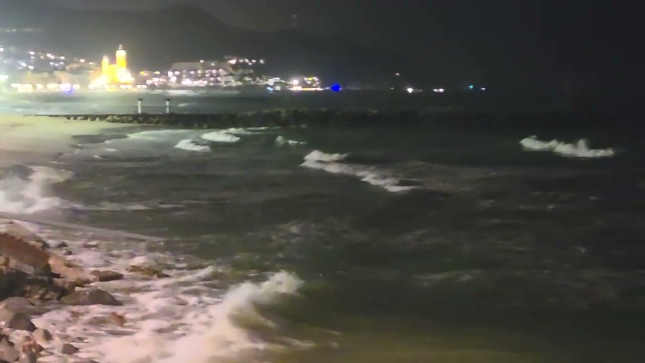 Noche playa sitges