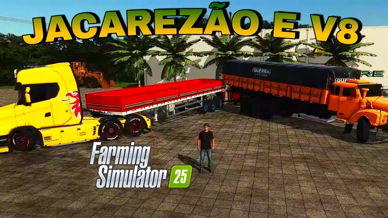 Jacarezão, SCANIA V8, Semi-reboque Randon  | Mods Brasileiros Para Pc Farming Simulator 25