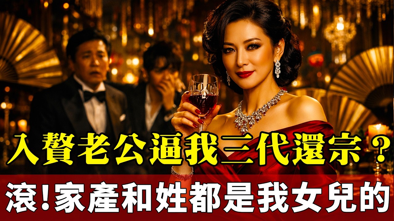 頂級富婆的降維打擊！入贅男想奪權還想分一半家產？我把他出軌保母的錄影帶直接搬上了全國綜藝！
