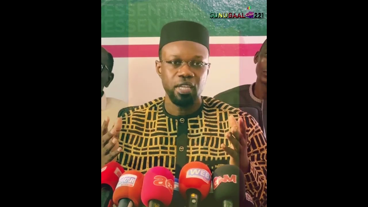Discours  Ousmane Sonko - conference de presse Yewwi Askan Wi...