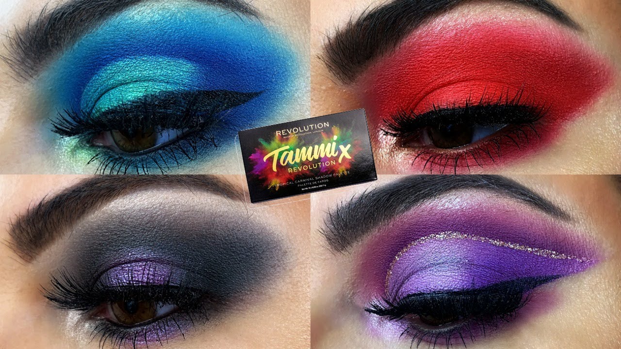 4 Looks 1 Palette | TammiX Revolution Tropical Carnival Palette