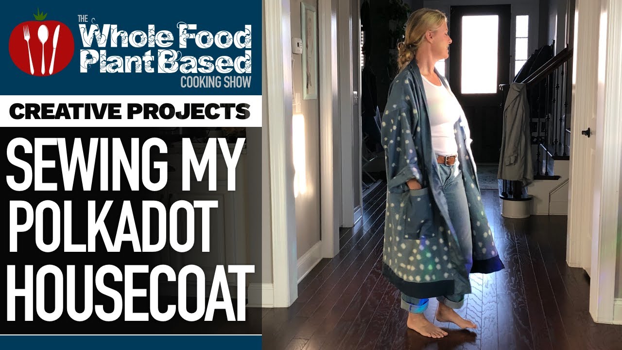 CREATIVE PROJECTS ✂️ Watch me sew my polkadot housecoat