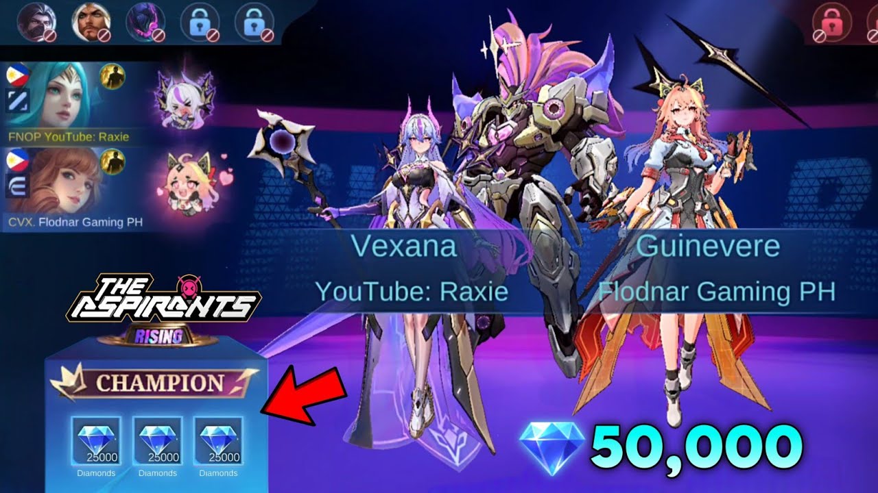 NEW ASPIRANTS VEXANA & GUINEVERE COMBO DUO IN RISING!!🤯🔥 (EZ CHAMPION?) RISING CHAMPIONSHIP GAMEPLAY