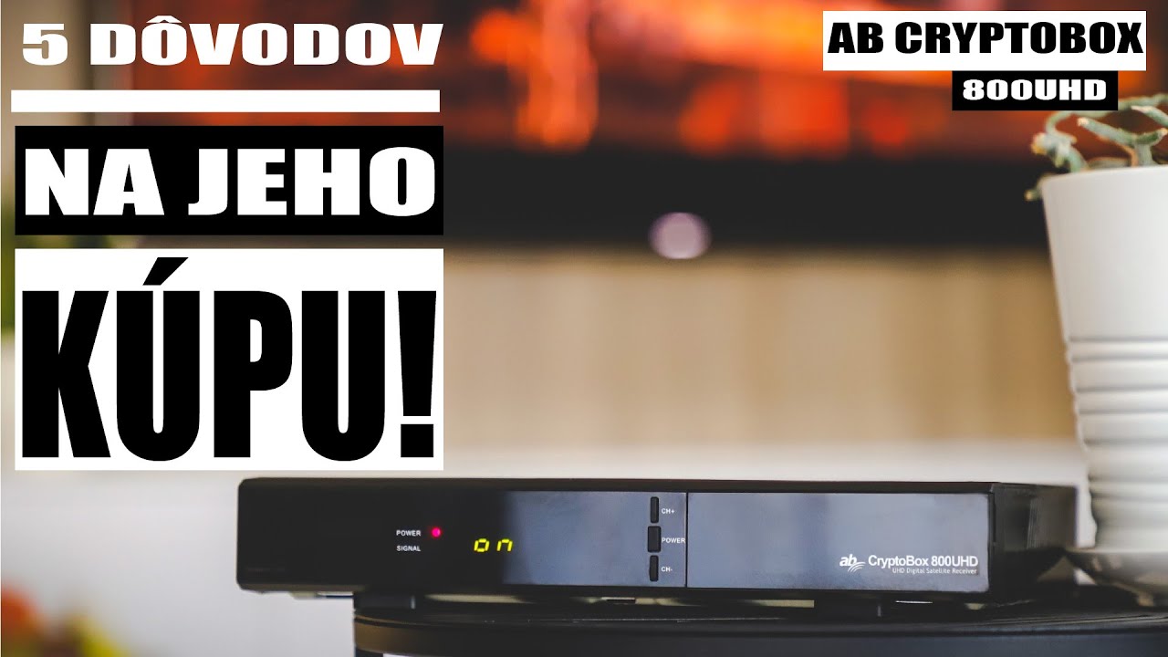 5 DÔVODOV PRE JEHO KÚPU! AB CryptoBox 800UHD