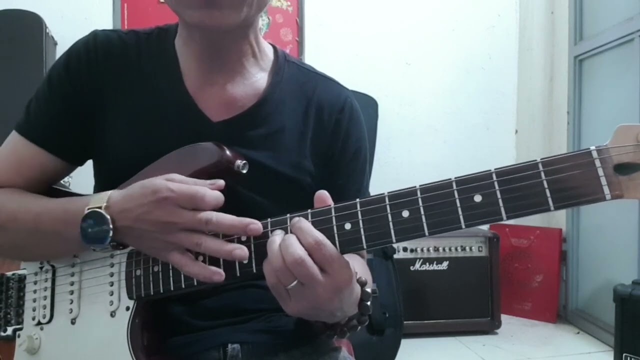 @Hướng dẫn tập luyện solo trên nền#Backingtrac (vòng Em-  điệuslow rock)