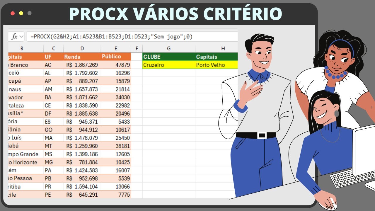 TRUQUE SECRETO COM PROCX - VÁRIOS CRITÉRIOS