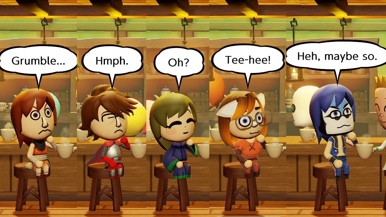 Just a silly observation at the Café on personalities