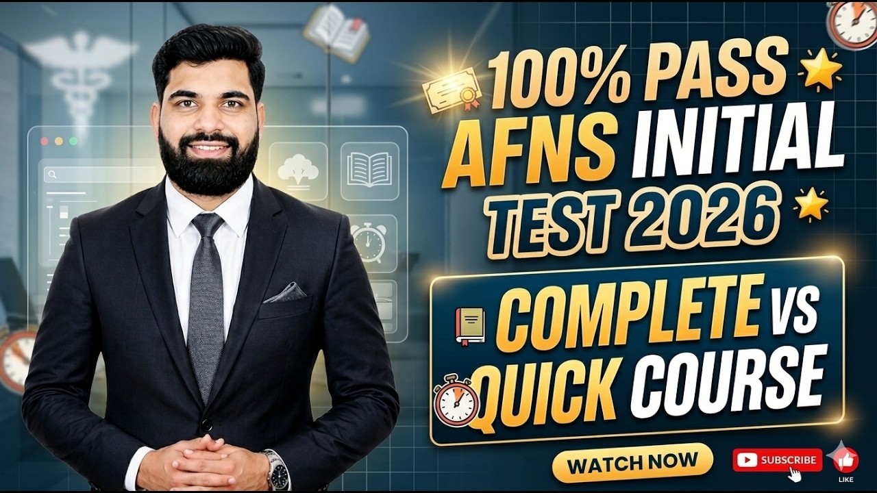100% Pass AFNS Initial Test 2026 | Complete & Quick Course