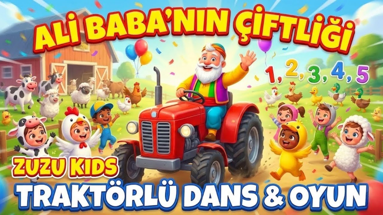 🚜 Ali Baba'nın Çiftliği Şarkısı - Traktörlü ve Danslı Yeni Çocuk Şarkıları 2026