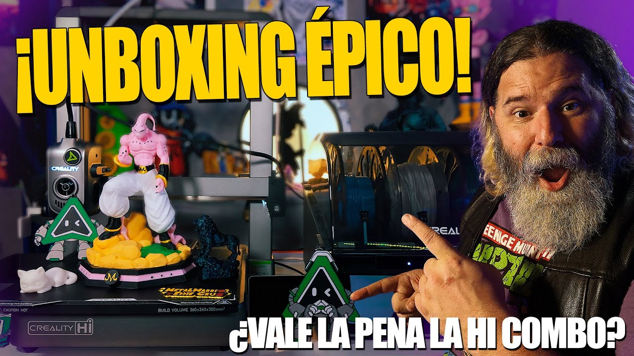Así imprime la nueva CREALITY HI COMBO 🧠 | Unboxing + Configuración + Test reales