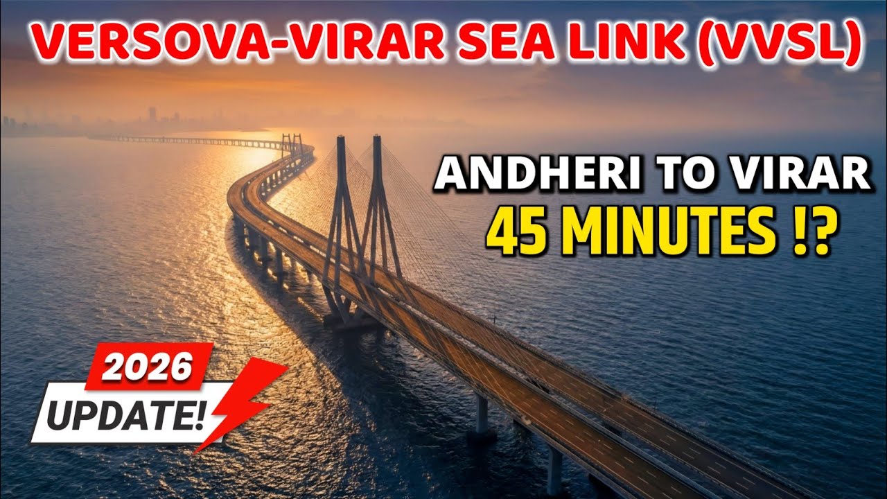 Andheri to Virar in 45 Mins? 🤯 Versova Virar Sea Link Latest Update 2026 and Current Progress 2026