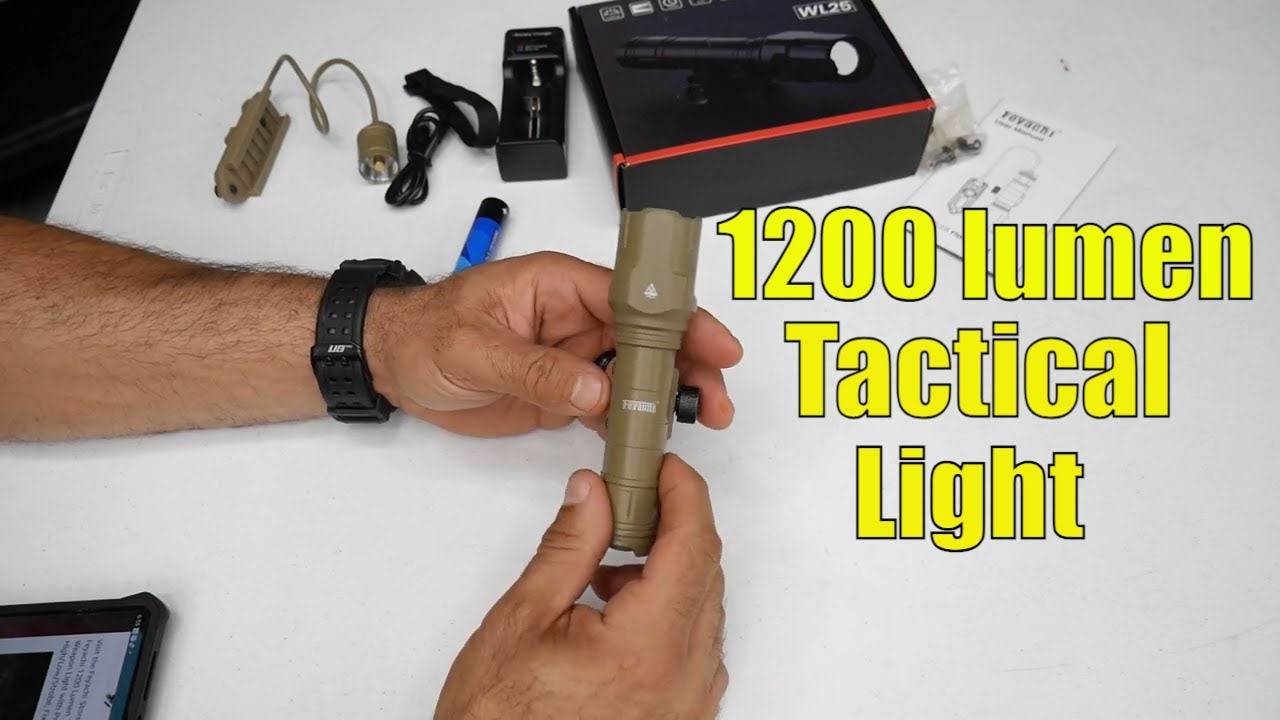 FEYACHI 1200 lumen Tactical Weapon light Review