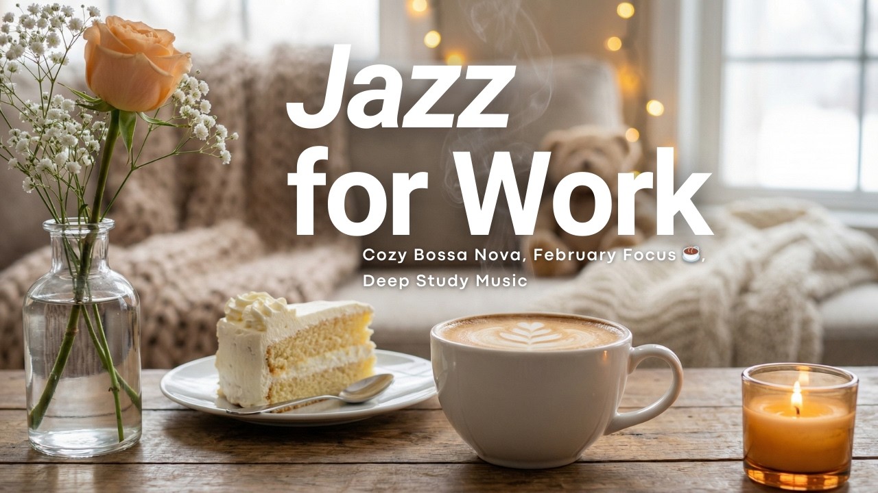Relaxing February Bossa Nova | Smooth Jazz for Study & Work Focus