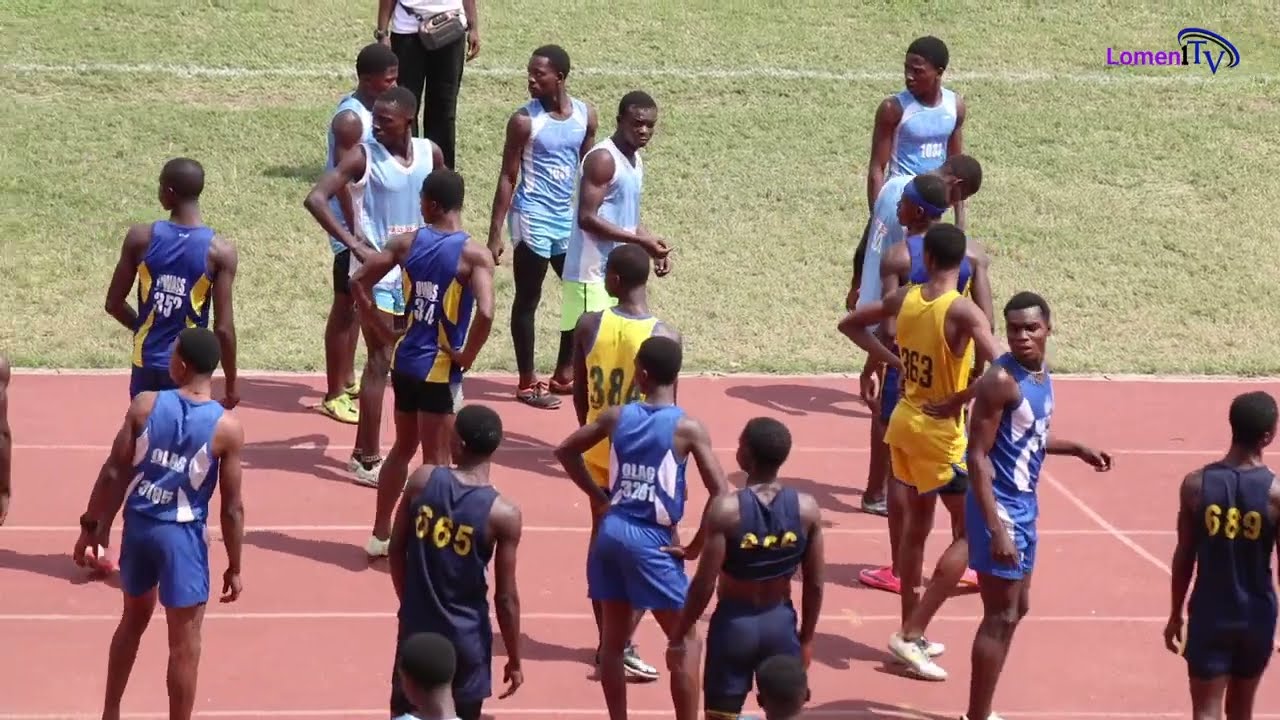 Boys 4x100m final. 41.08sec. zone 3. Ashanti region Interco 2026.