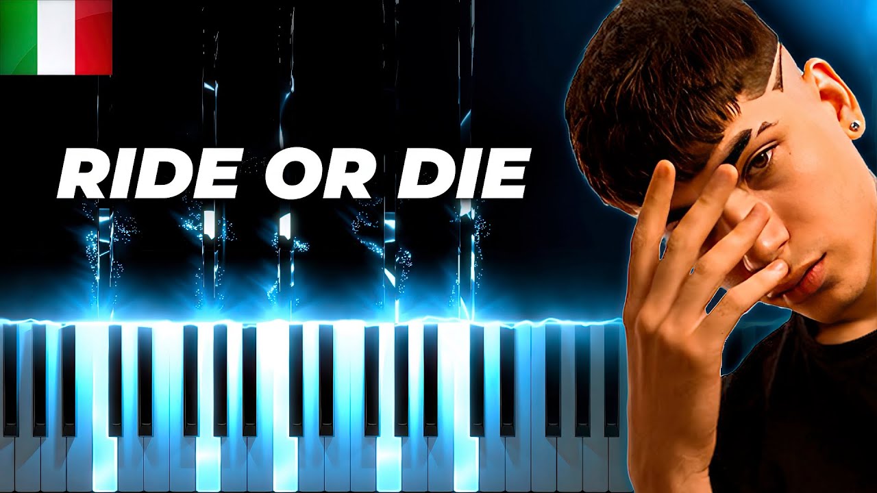 Shiva - Ride or Die - piano karaoke instrumental cover testo