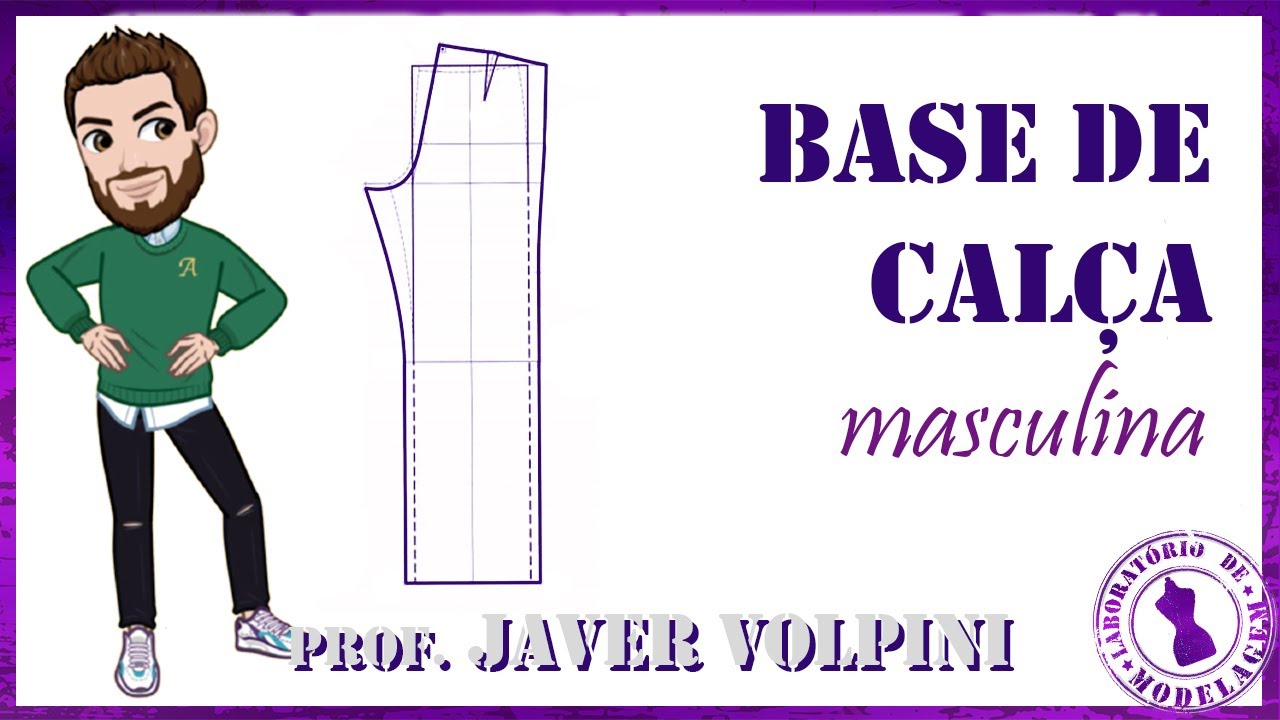 Base de calça masculina