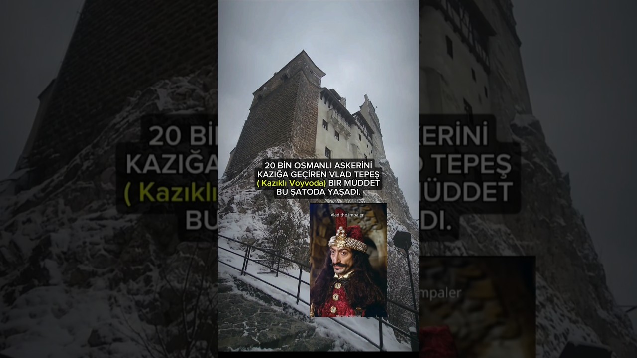 KAZIKLI VOYVODA BURDA YAŞADI!(Vlad Tepeş)Detayı Yorumda👇#dracula #brancastle #tarihiyerler #osmanlı