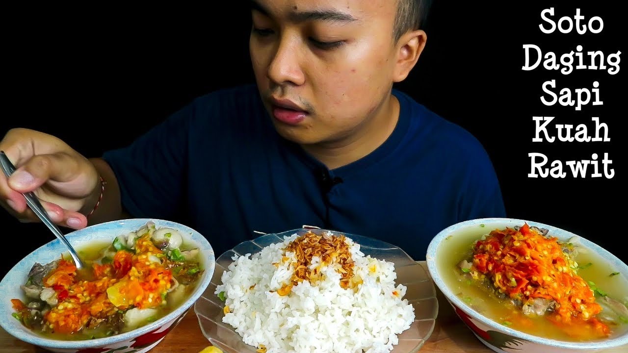 MUKBANG SOTO PEDAS KUAH CABE | MUKBANG PEDAS TERBARU !!