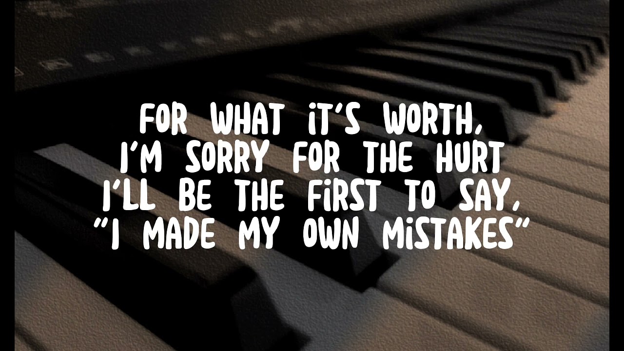 FOR WHAT IT'S WORTH - LIAM GALLAGHER PIANO NO VOCAL / KARAOKE INSTRUMENTAL PIANO / WITH LYRICS