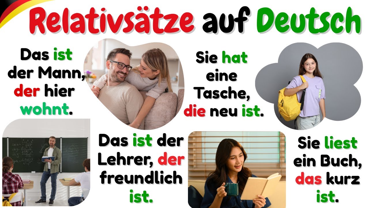 ✨📘 Relativs&auml;tze einfach erkl&auml;rt | Deutsch A1&ndash;A2