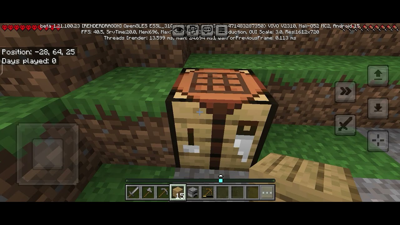 I am play Minecraft in hard core in my brother 😁💪💪