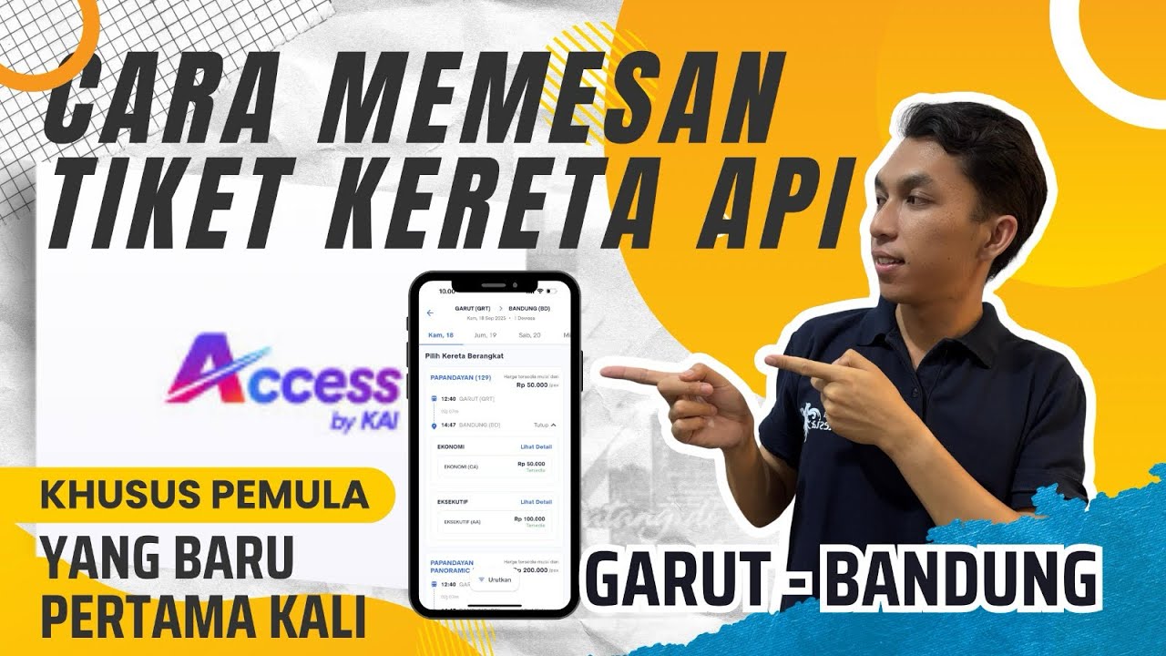 Cara Pesan Tiket Kereta Api Terbaru 2025 || dari Garut ke Bandung