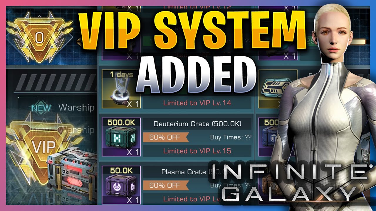 VIP System & VIP Shop Added to Infinite Galaxy